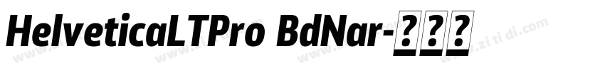 HelveticaLTPro BdNar字体转换